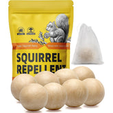 PJCFDOP Squirrel Repellent outdoor balls in orange packaging
