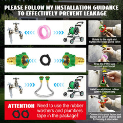 PJT 4FT garden hose adapter in packaging
