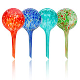 PlanKKers self watering globe in multi-colour front view