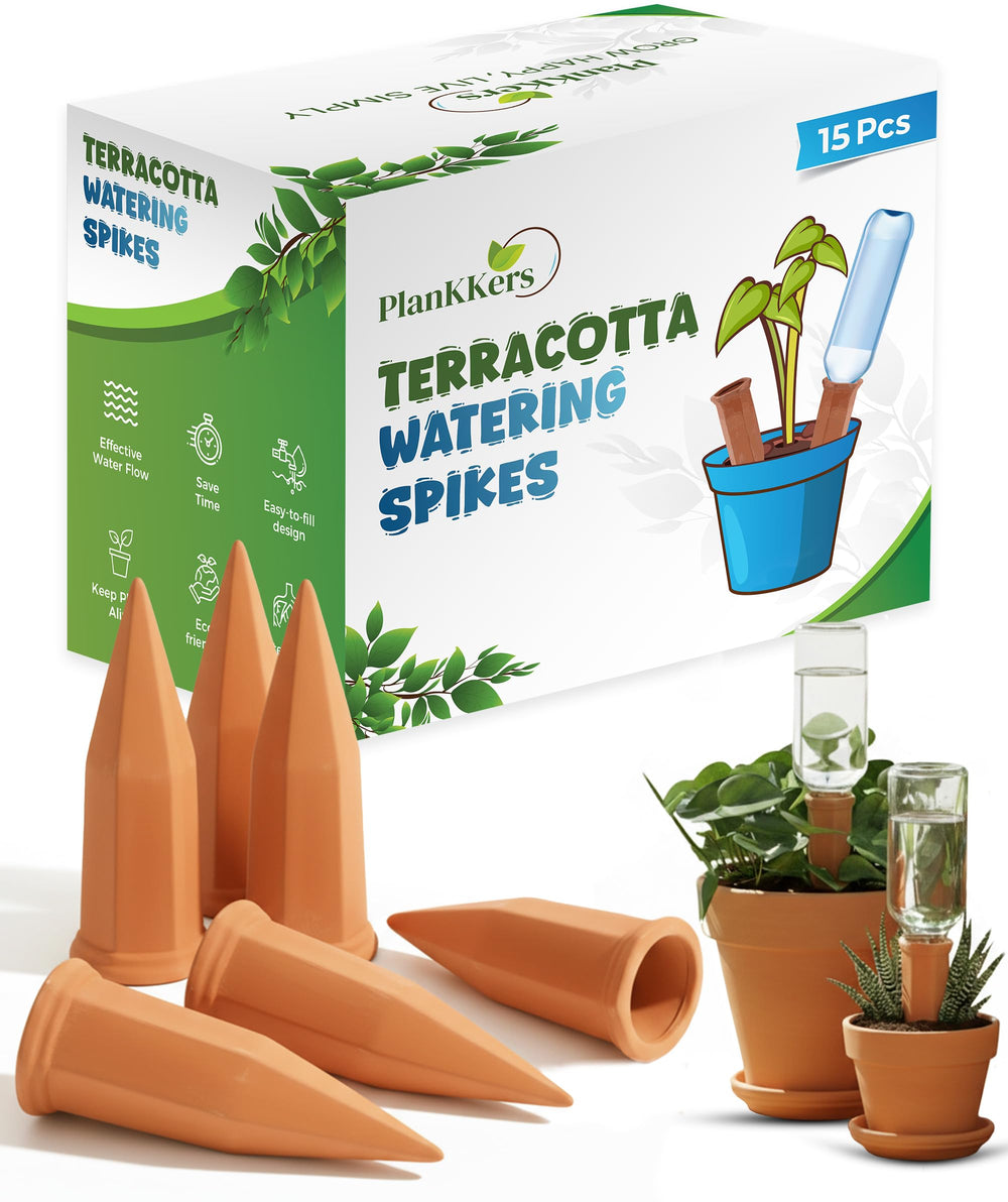 PlanKKers terracotta self watering spike front view