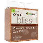 plantonix Coco Bliss 10lbs organic coco coir block front view