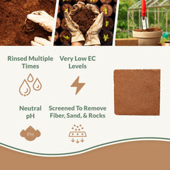 plantonix Coco Bliss organic coco coir block close-up showing texture
