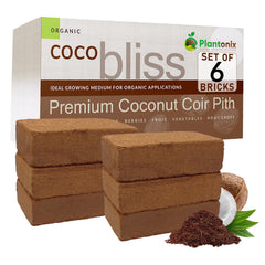 Plantonix Coco Coir 650gm Bricks pack front view