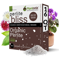 Plantonix Perlite Bliss 16 Qts front view with packaging