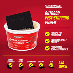 Plastic wrap used with Catchmaster Tree Banding adhesive