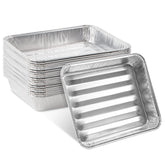 PLASTICPRO 20 Pack Disposable Aluminum Grill Liners front view