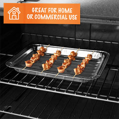 PLASTICPRO aluminum foil grill liner in use on a barbecue