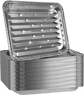 PLASTICPRO disposable aluminum grill drip pan 9x13 inches front view