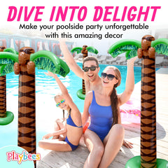 Playbees Inflatable Palm Tree 6ft in outdoor setting