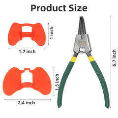 Plier tool included with DoubleWood pinless peepers for easy application