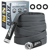 PLYPLYE Garden Hose 50ft black and gray front view