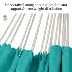 PNAEUT Double Hammock Aqua close-up of fabric