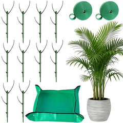 PNEIOLV 10 Pack Stackable Plant Support Stakes front view