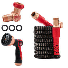 Pocket Hose 25 FT Copper Head Hose with Pocket Pivot feature