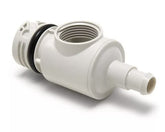 Polaris C55 Plastic Wheel Screw front view in white