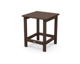 Polywood Long Island 18-inch Side Table in Mahogany front view