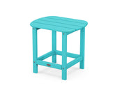 Polywood South Beach 18-inch outdoor side table in Aruba colour
