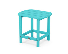 Polywood South Beach 18-inch outdoor side table in Aruba colour