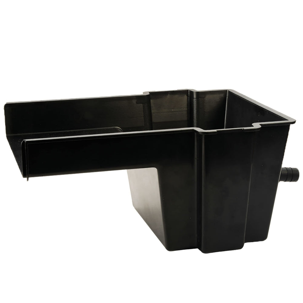 POND BOSS 8 inch Waterfall Spillway black model front view
