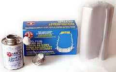 Pool Liner Repair Vinyl Swimming Kit 4 oz with adhesive and patching vinyl