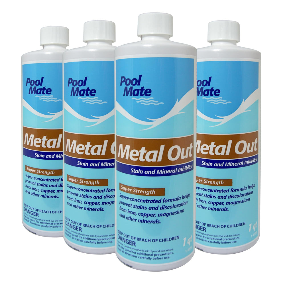Pool Mate 1-Quart 4-Pack Concentrated Metal Out front view