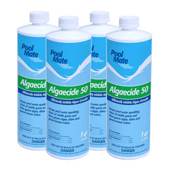 Pool Mate 4-Pack Premium Pool Algaecide 1-Quart front view