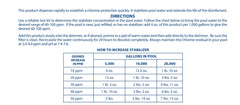 Pool Mate 7-Pound stabilizer packaging details