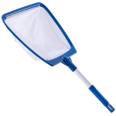 POOLAZA Hot Tub Skimmer Net front view with aluminum pole