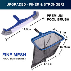 POOLAZA pool skimmer net close-up showing fine mesh