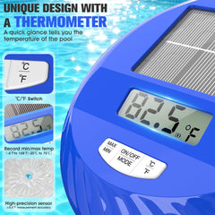 PoolBliss Solar Pool Light with colour changing modes in water