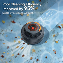 poolease X2 Cordless Pool Cleaner Robot side view