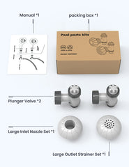 POOLHACKER 1.5 inch outlet strainer grid close-up