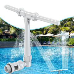 POOLHACKER Adjustable Dual Spray Pool Fountain front view
