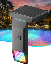 POOLHACKER Solar Pool Lights black model with remote and solar panel