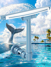 POOLHOUR Height Pool Fountain front view with dual waterfall streams