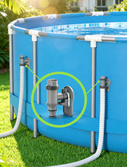 POOLHOUR Plunger Valves with integrated pipe holder and clamp