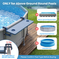 POOLJOYO Poolside Bar adjustable knob and drink holders
