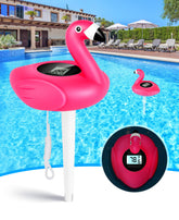 PoolLeader Flamingo Solar-Powered Pool Thermometer front view