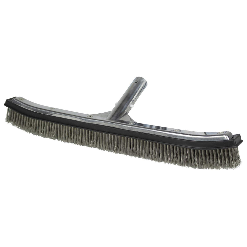 Poolmaster 18-Inch Stainless Steel Pool Algae Brush front view