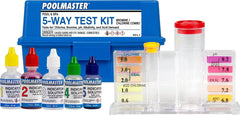 Poolmaster 5-Way Water Test Kit with Liquid Reagents front view
