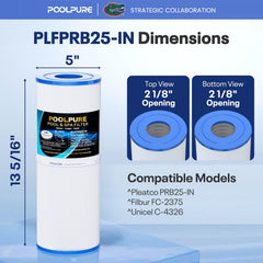 POOLPURE Hot Tub Filter Replacement detailed top view