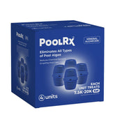PoolRx Algaecide 4-Pack blue units front view