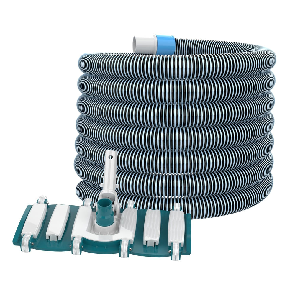 POOLWHALE 30ft pool vacuum hose front view