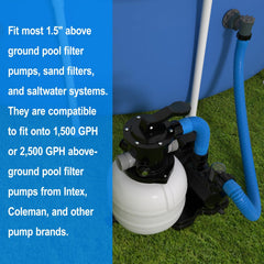 POOLWHALE pool hose connection end close-up