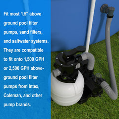 POOLWHALE pool hose showing durable polyethylene material