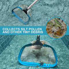 POOLWHALE skimmer net used in a swimming pool