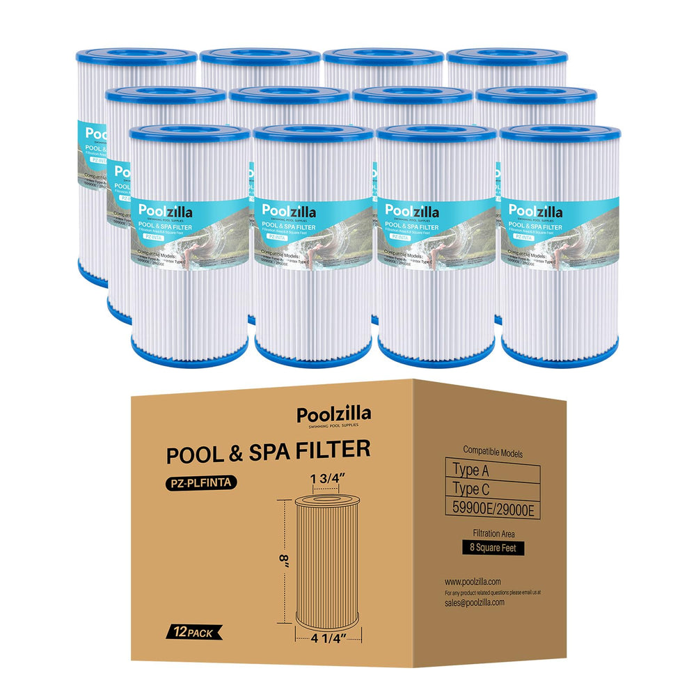 Poolzilla 12 Pack Pool Filter Cartridges front view