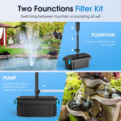 POPOSOAP Pond Filter showing integrated filtration system