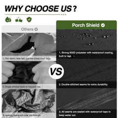 Porch Shield Fire Pit Cover on Solo Stove Bonfire