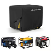 Porch Shield Generator Cover front view, black, 32x24x24 inch